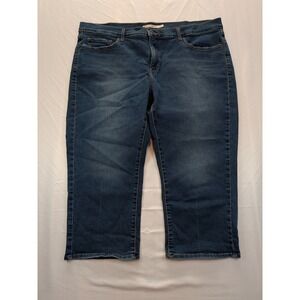 Levis 311 Shaping Skinny Capri Jeans Womens 20W Blue Indigo Stretch Casual Crop
